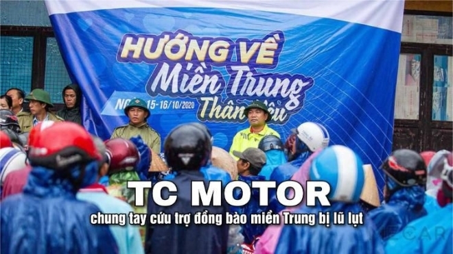 TC MOTOR chung tay cứu trợ đồng bào miền Trung bị lũ lụt