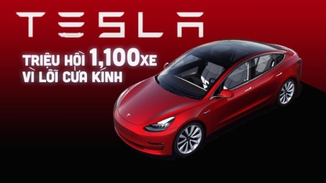 Tesla triệu hồi 1,1 triệu xe vì lỗi cửa kính