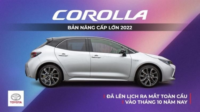 Thế hệ mới đang rục rịch về Việt Nam, Toyota Corolla bản nâng cấp lớn 2022 đã lên lịch ra mắt toàn cầu vào tháng 10 năm nay