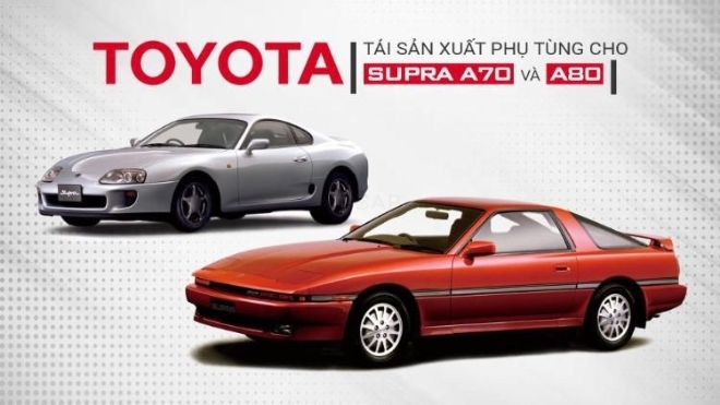 Toyota bắt đầu tái sản xuất phụ tùng cho mẫu xe huyền thoại Supra A70 và A80