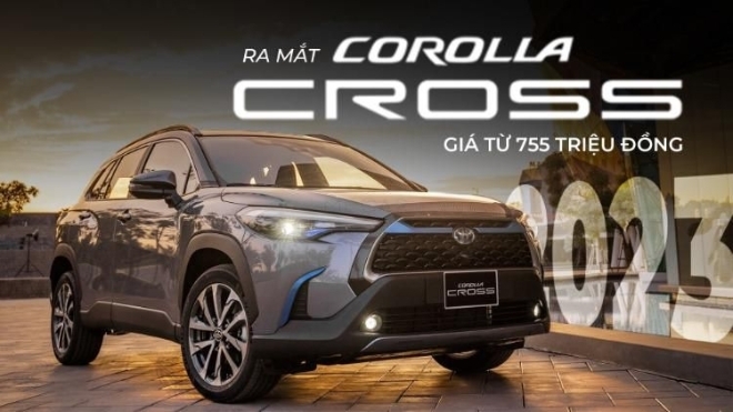 Toyota Corolla Cross 2023 ra mắt, giá từ 755 triệu đồng