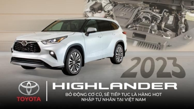Toyota Highlander 2023 ra mắt: Bỏ động cơ cũ, sẽ tiếp tục là hàng hot nhập tư nhân tại Việt Nam