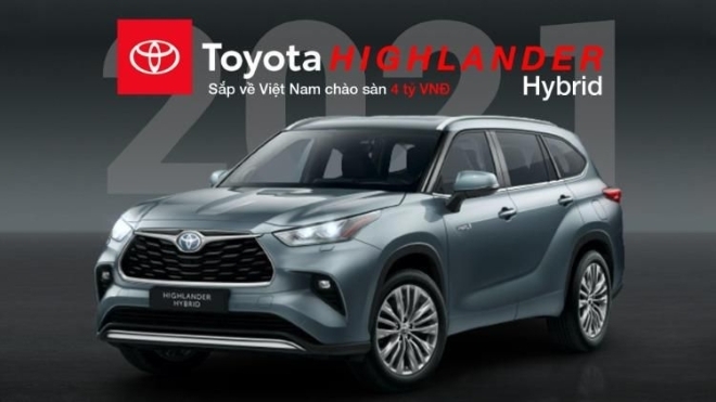Toyota Highlander Hybrid 2021 nhập Mỹ chào bán với giá 4 tỷ đồng