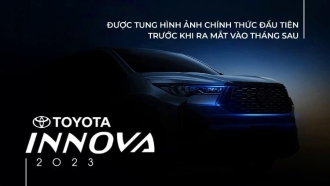 Toyota Innova 2023 được tung hình ảnh chính thức đầu tiên trước khi ra mắt vào tháng sau