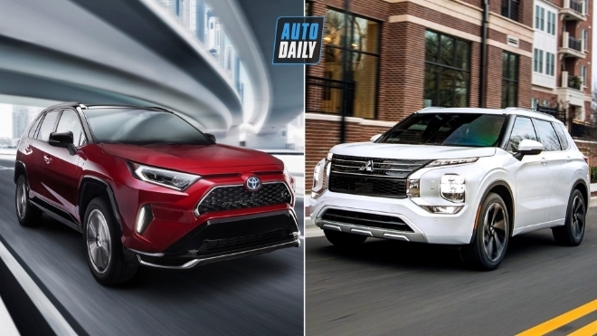 Toyota RAV4 vs Mitsubishi Outlander 2022: Cuộc chiến crossover Nhật