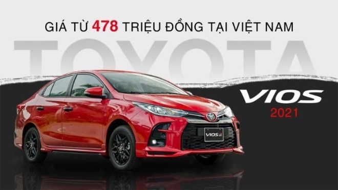Toyota Vios 2021 ra mắt khách Việt với giá từ 478 triệu đồng 