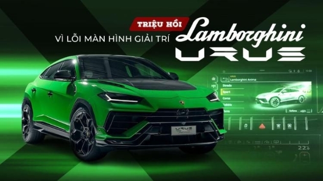 Triệu hồi Lamborghini Urus vì lỗi màn hình giải trí