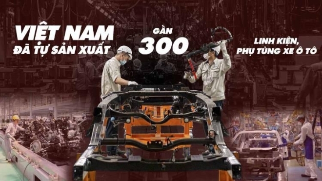 Việt Nam đã tự sản xuất được gần 300 linh kiện, phụ tùng xe ô tô