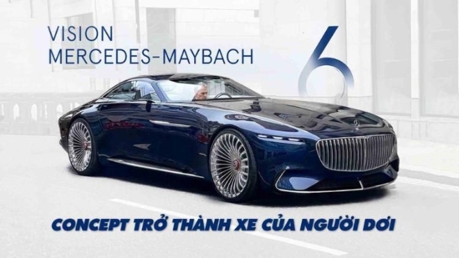 Vision Mercedes-Maybach 6 mẫu Concept trở thành xe của Người Dơi