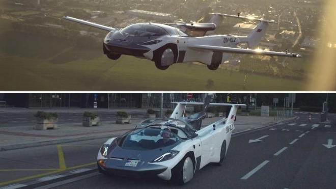 Xe bay với động cơ BMW mất 3 phút biến hình từ máy bay sang ô tô