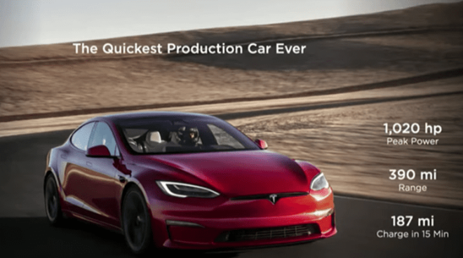 Xe điện Tesla Model S Plaid 2022 trình làng: 