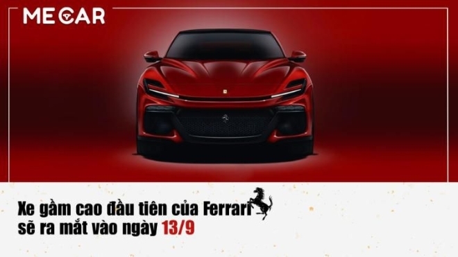 Xe gầm cao đầu tiên của Ferrari sẽ ra mắt vào ngày 13/9