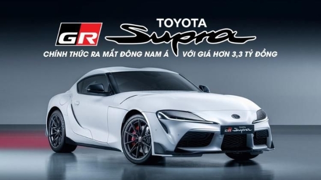 Xe thể thao Toyota GR Supra 2022 chính thức ra mắt Đông Nam Á với giá hơn 3,3 tỷ đồng