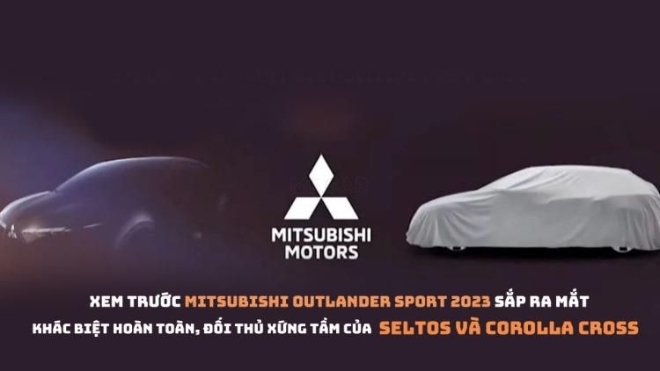 Xem trước Mitsubishi Outlander Sport 2023 sắp ra mắt: Khác biệt hoàn toàn, đối thủ xứng tầm của Seltos và Corolla Cross