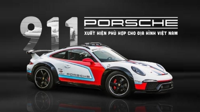 Xuất hiện Porsche 911 phù hợp cho địa hình Việt Nam: Gầm cao, máy thoáng.