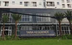 Hầm đậu xe căn hộ Tara Residences 