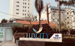 Hầm đậu xe chung cư Luxcity