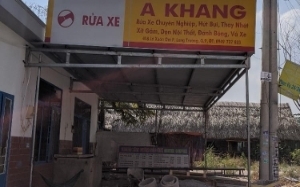 Rửa xe A Khang